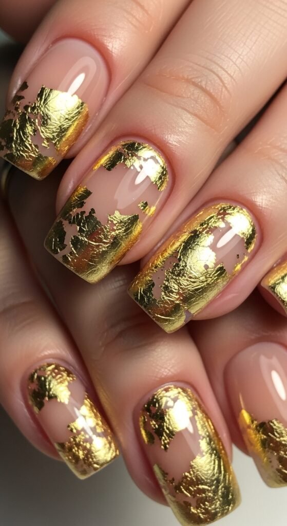 19. Gold Foil Gel Accents