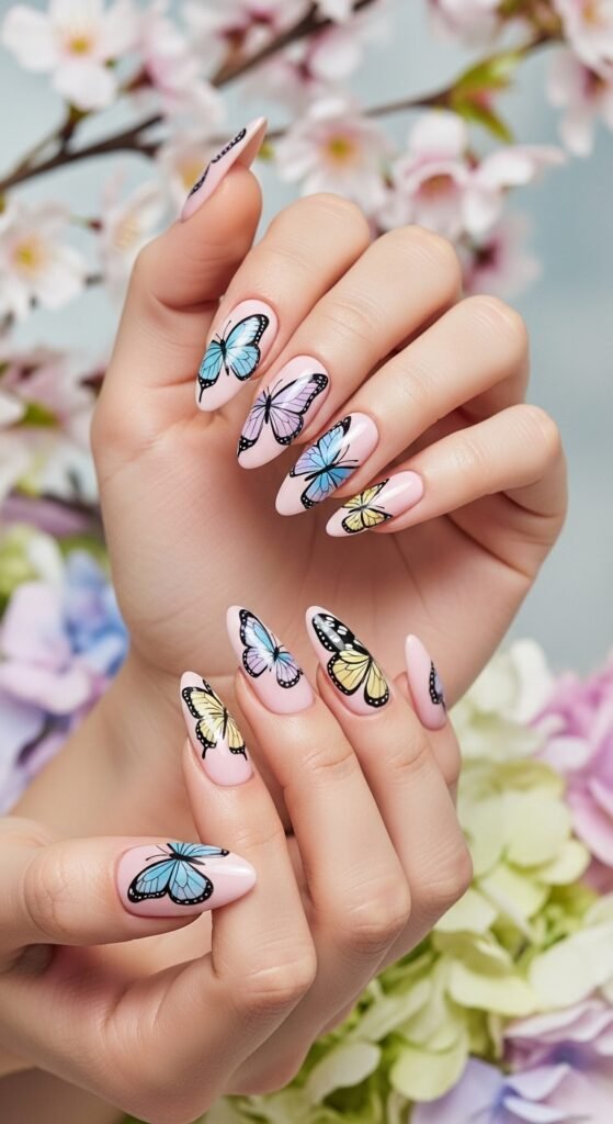 7. Lavender Spring Nails