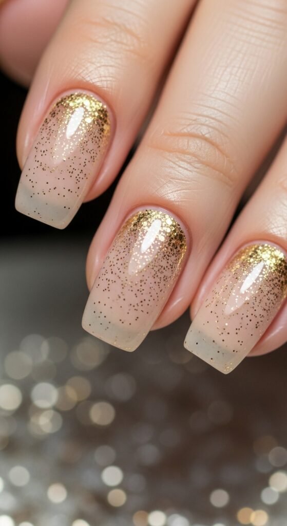 15. Glitter Cuticle Accent