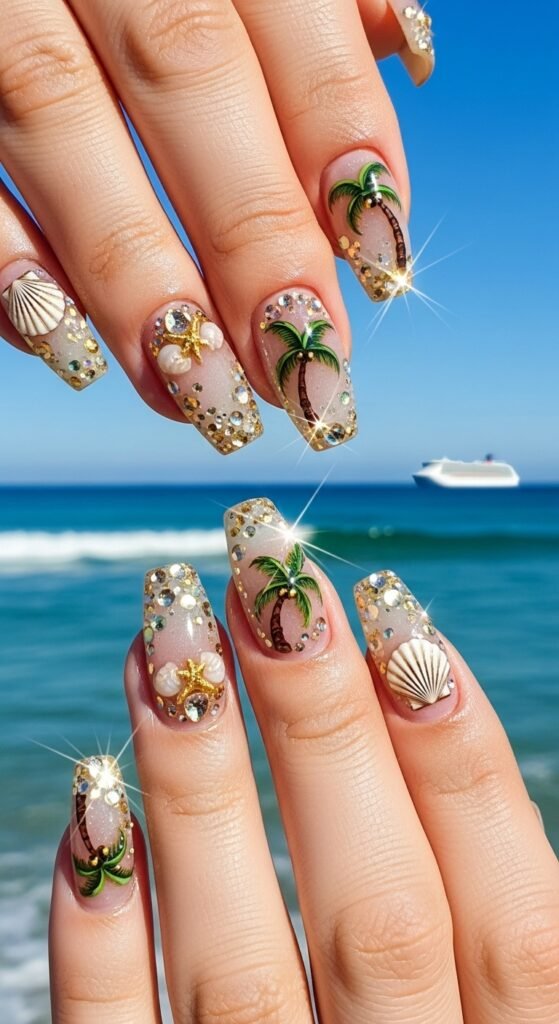 Cruise Nails: 15 Stunning Ideas for the Perfect Vacation Manicure