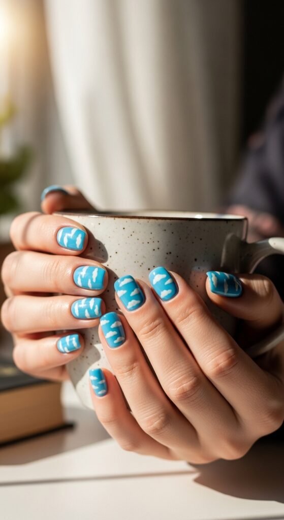 8. Botanical Leaf Nails