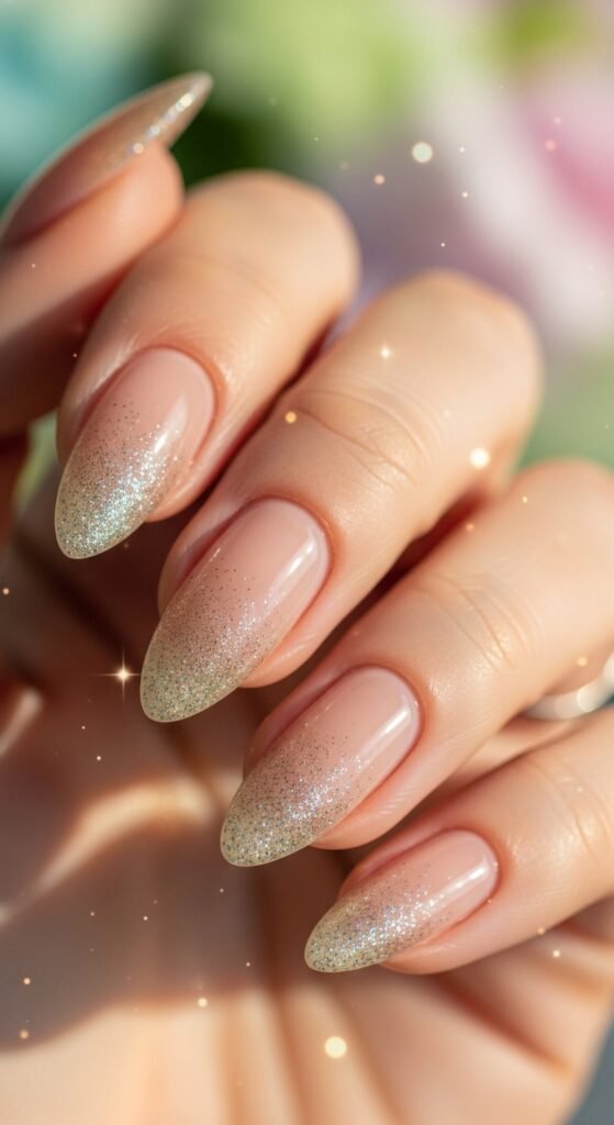 18. Glitter Gradient Tips