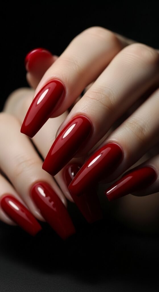7. Red Velvet Nails