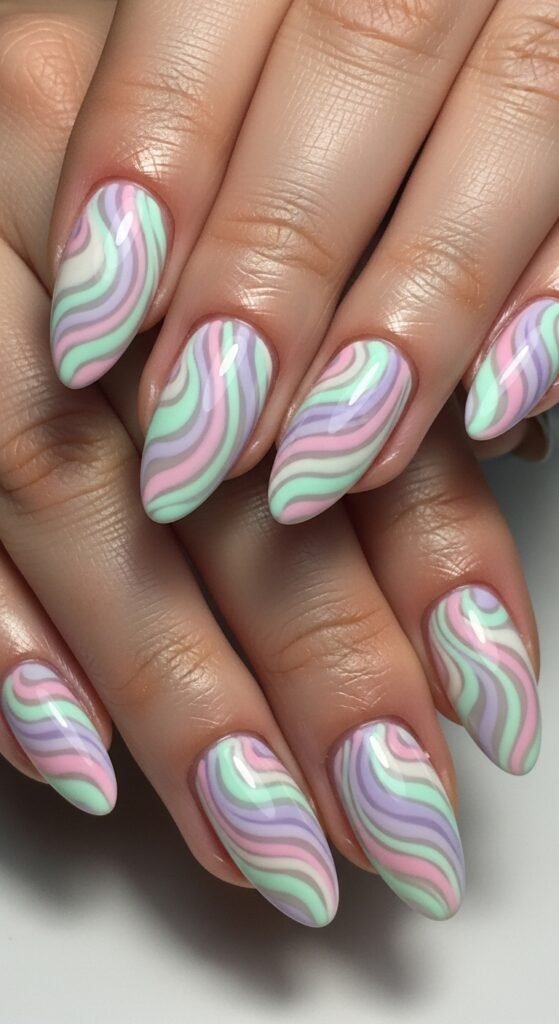 13. Pastel Marble Design