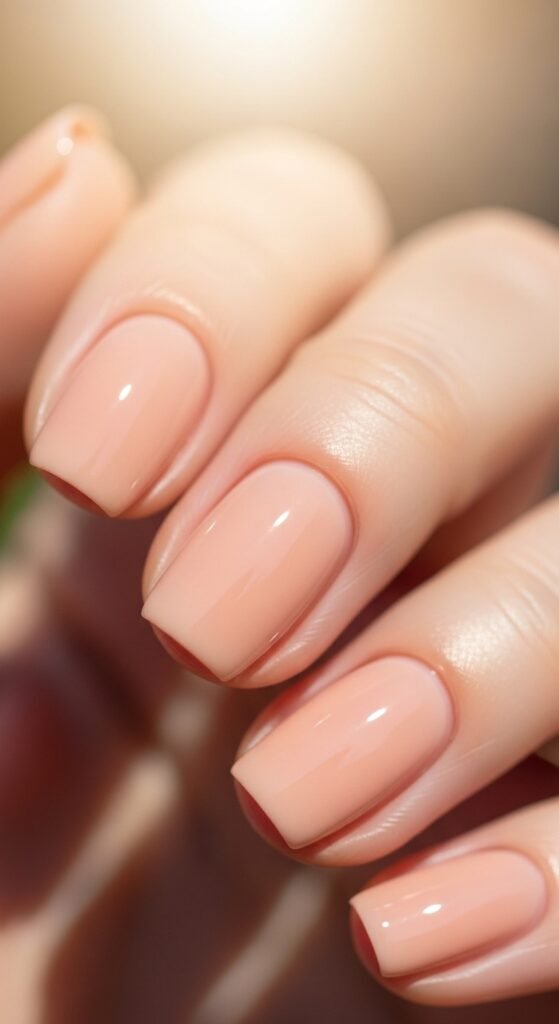 6. Peach Nude Gel Polish