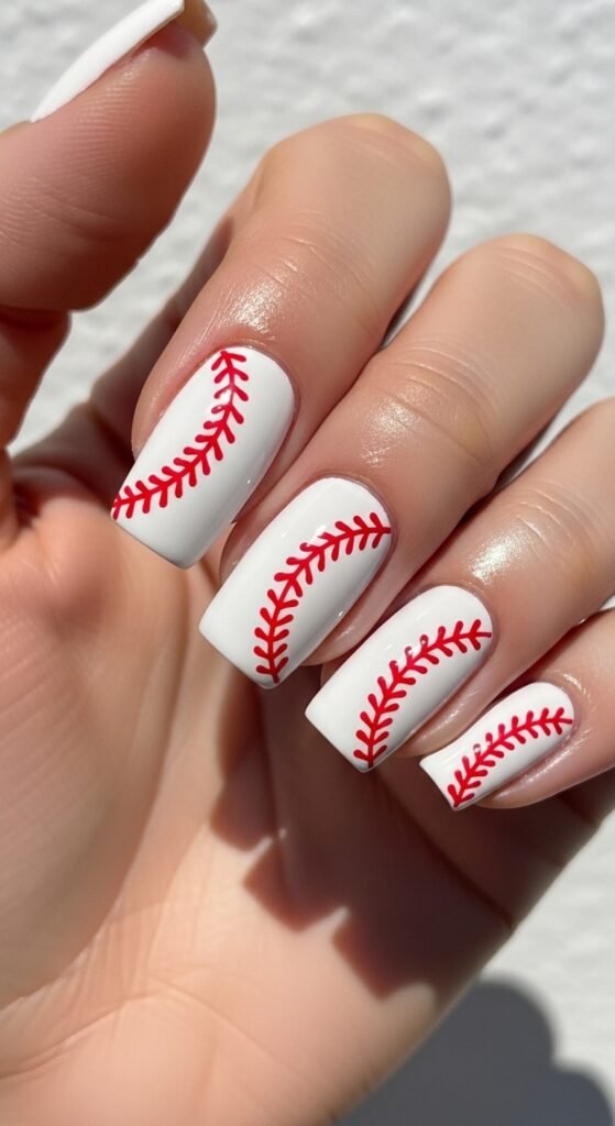 1. Classic Baseball Stitch Nails