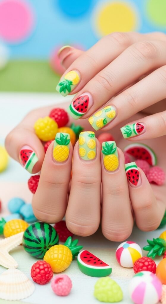 7. Fruit-Inspired Nails