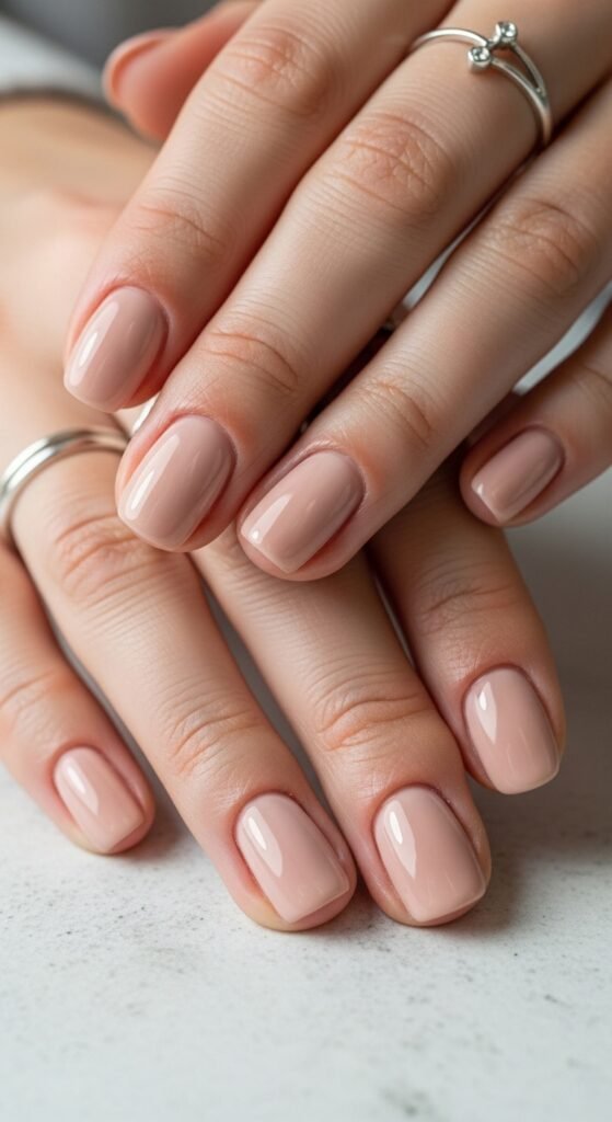 1. Nude Gel Manicure Designs