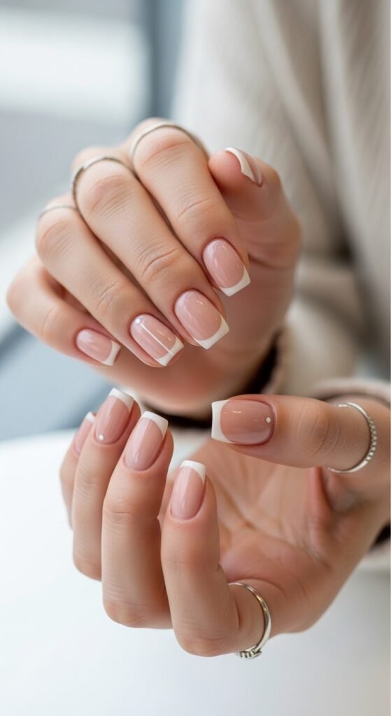 4. Short Nude Nails