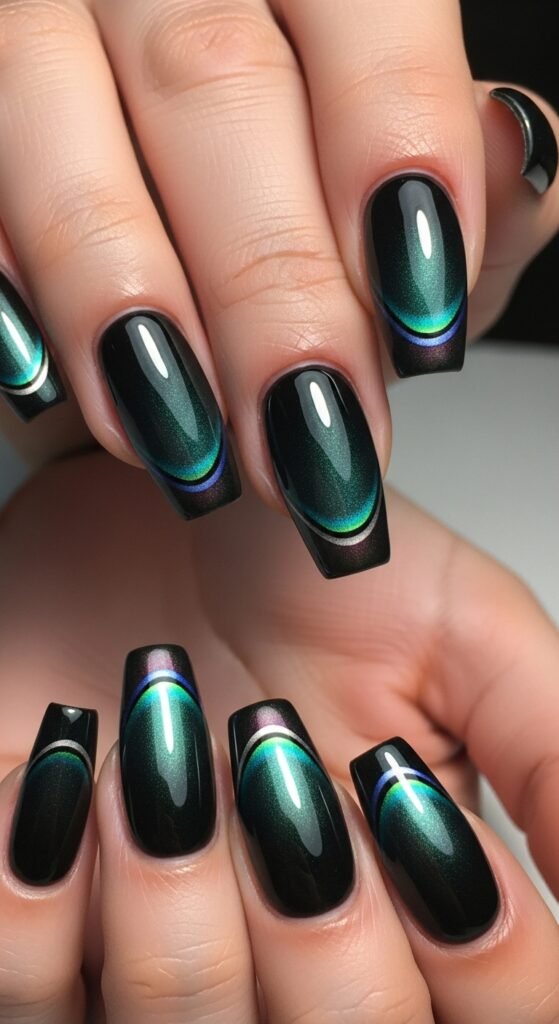 11. Cat Eye Gel Nails