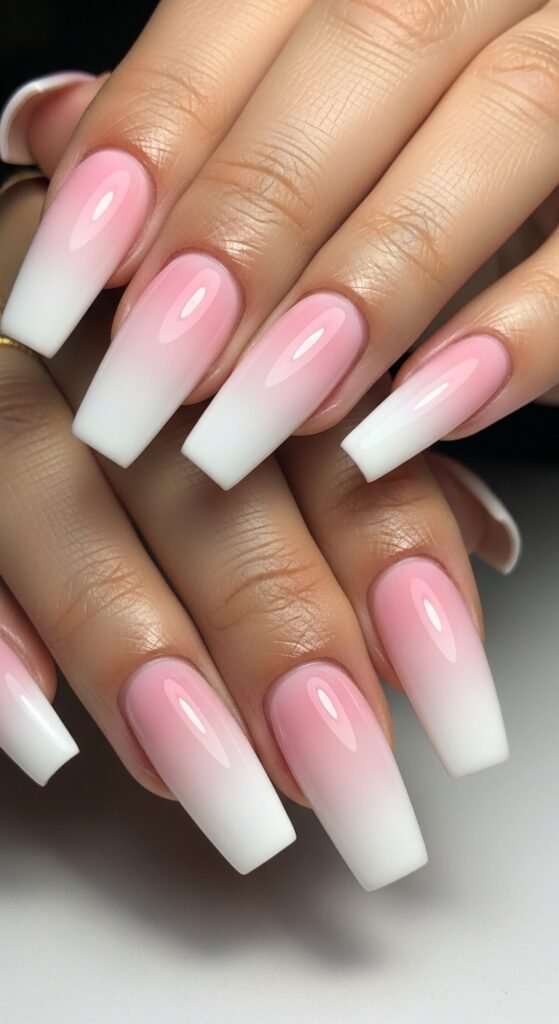3. Ombre Spring Acrylic Nails
