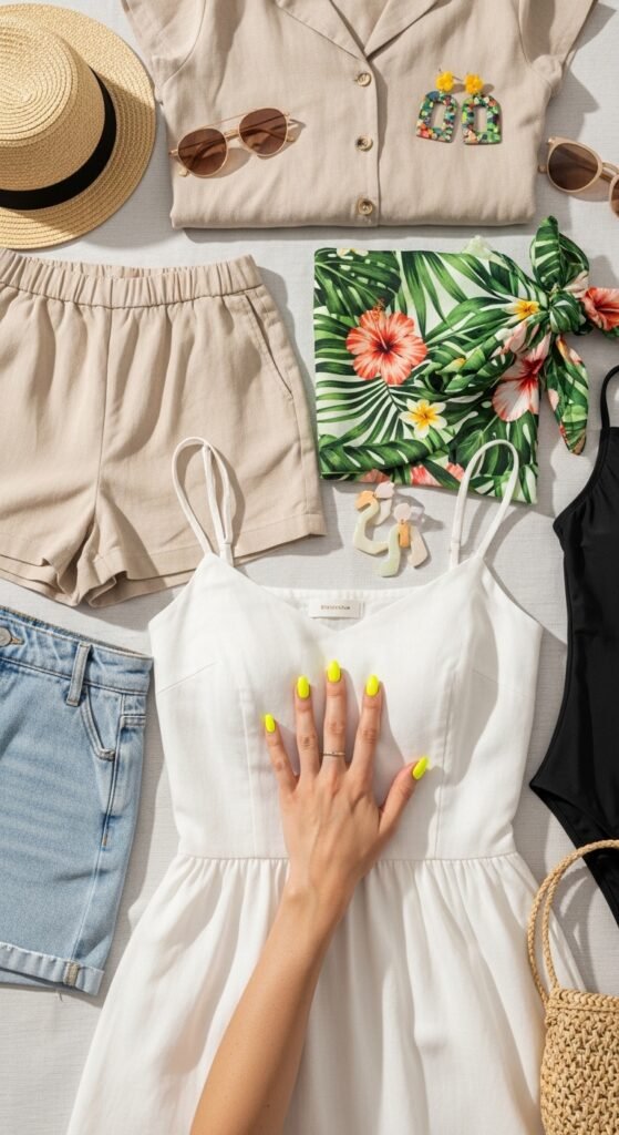 Best Outfit Colors With Neon Yellow Nails