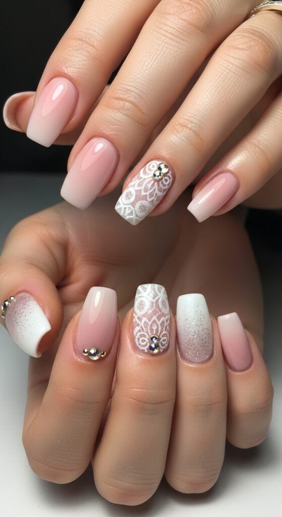 22. Bridal Gel Nails