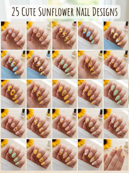 Why 25 Cute Sunflower Nail Designs Are So Popular